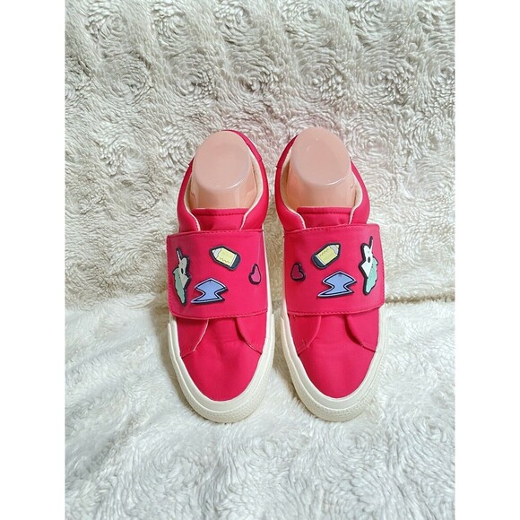 ZARA Girl’s US 5.5 / EU 38 Pink BAMBA Sneakers Hook & Loop Fits Women’s 7.5 - Picture 8 of 11